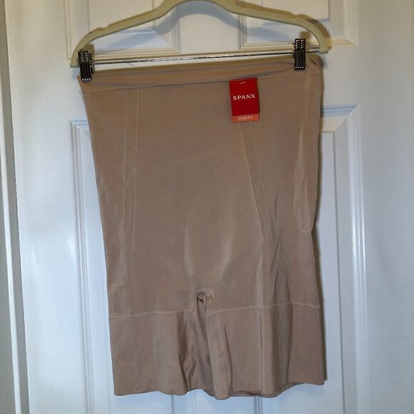 Spanx High-Waisted Mid-Thigh Short in Soft Nude Size 3X NWT - Picture 7 of 16
